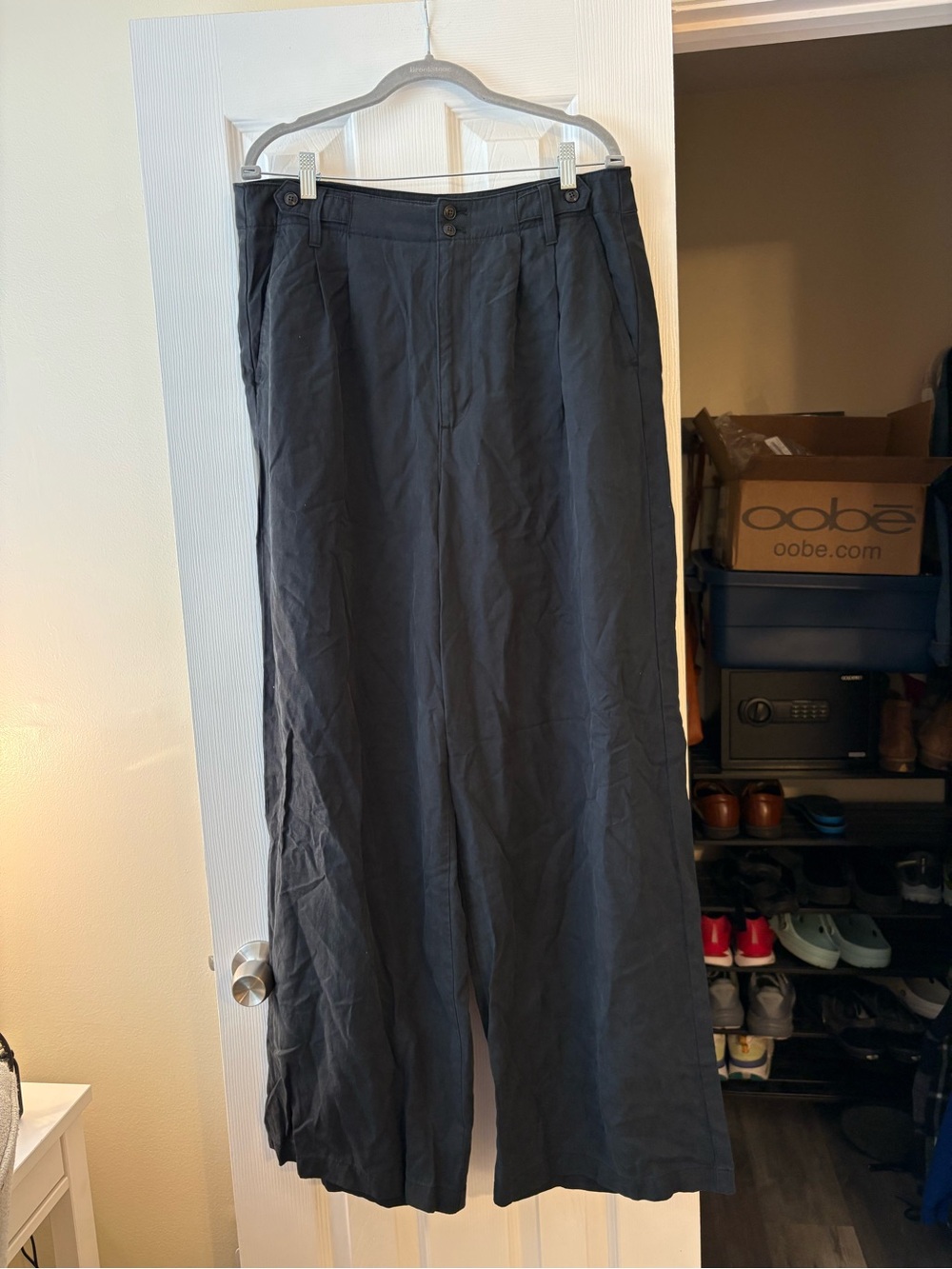 Madewell Black Wide-Leg Chinos